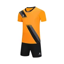 Short Sleeve Football Set Adults Orangish Yell XL