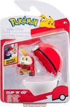 Jazwares Figura Pokemon Clip N Go Fuecoco + Poke Ball Plastico Multicolor