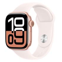 Apple Watch Series 10 MWX23LW/A Caixa Aluminio 46MM Rose Dourado - Esportiva Blush Claro s/M