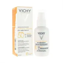Fluido Aquoso Antienvelhecimento Vichy Capital Soleil Uvage Daily SPF50+ 40ML