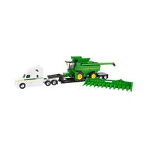 Kit de Juego John Deere Replica Play Combine With Freightliner And Lowboy Trailer LP68846