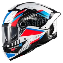Capacete MT Helmets FF118SV Thunder 4 SV Luminence A7 - Fechado - Tamanho M - com Óculos Interno - Gloss