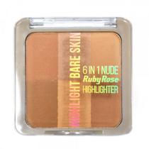 Po Iluminador Ruby Rose Bare Skin 6 Em 1 Nude HB7214 3