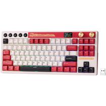 Teclado Mecanico Royal Kludge RKM87 75% RGB Sem Fio Switch Cream - Famicom (Ingles)