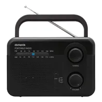 Rádio Portátil Aiwa AWFML4 - Aux - AM/FM - Bivolt - Preto