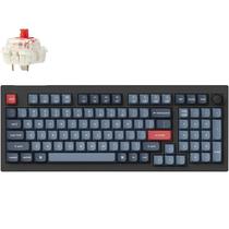 Teclado Gamer Mecanico Keychron V5 Max RGB Sem Fio Switch Vermelho - Carbon Black (Ingles)