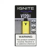 Dispositivo Descartavel Ignite V120 Pro 12000 Puffs Gold Blue Razz Lemon