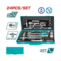 Kit de Vasos de Impacto Total THT141253 1/2" 24 Piezas