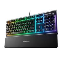 Teclado Steelseries Gamer Apex 3 RGB Black Portatil