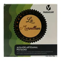 Alfajor Artesanal PY La Marsellesa Branco Pistachio 70G