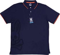 Outlet Camiseta Polo Psycho Bunny B6K976U1PC Masculina - Navy