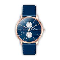 Relogio Analogico Feminino Daniel Klein Exclusive DK.1.12298-2 - Rosa Ouro e Azul