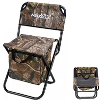 Cadeira Dobrável com Bolsa Maxgo - Marrom Camo