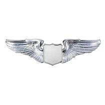 Wings Pin Medium Tackette Silver (5.1CM)