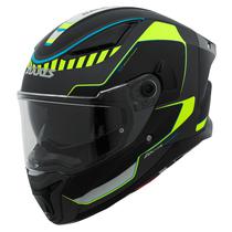 Capacete Axxis Panther SV Gale B3 - Fechado - Tamanho M - com Oculos Internos - Yellow Flour Mate