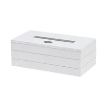 Caja de Pañuelos KPM 072443 25 X 13.5 X 9 CM Blanco