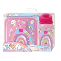 Hot Focus Figuras Rainbow Lonchera Plastico Multicolor