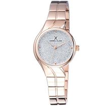 Relogio Analogico Daniel Klein Premium DK11910-2 Feminino Pulseira de Aco Inoxidavel - Rosa Ouro