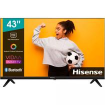 Hisense TV Smart 43" LED 43A4K Vidaa Plastico Wifi - Bluetooth Black