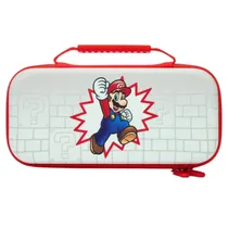 Estojo para Nintendo Switch Powera Slim Case PWA-A-02854 Mario Brick Breaker - White