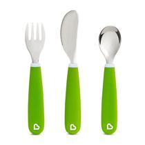 Munchkin Set Cubierto Inox Splash Verde