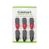 Kit 6 Clipes Magnéticos Cuisinart Multiuso Preto e Vermelho - CTG-00-6CC2