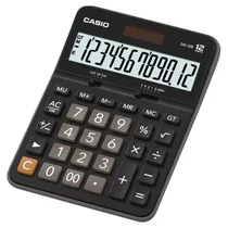 Calculadora de Escritório Casio DX-12B-BK – 12 Dígitos