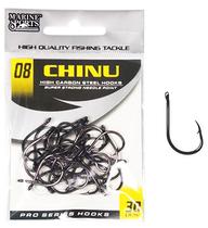 Anzol Marine Sports Chinu Black Nickel 08 com 50 PCS