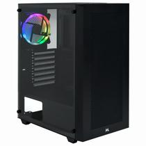 Gabinete Mtek MK2605 Gamer Mid Tower Preto Vidro 1 Cooler