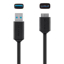 Cabo USB 3.0/Micro-B Belkin F3U166BT03-BLK 0.9 Metros - Preto