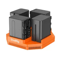 Carregador de Bateria para Câmera Smallrig F970 de 4 Canais e Kit de 4 Baterias 4834