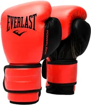 Luva de Treinamento Everlast Powerlock Boxing Gloves P00002310 - Vermelho/Preto (1 Par)