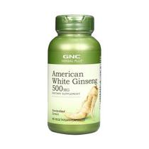 Ginseng American White 500MG GNC 90 Capsulas Vegana