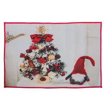Tapete Natalino Decorativo 38X58 CM com Estampas de