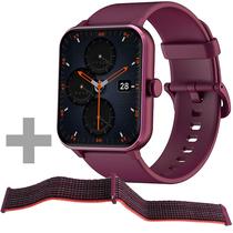 Smartwatch Blackview R50 com Bluetooth - Wine Red + Pulseira