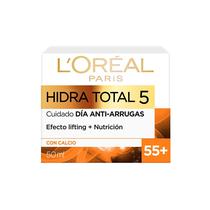 Loreal Crema Hidratante Facial Anti-Arrugas HIDRA-TOTAL5 55+ -Recupera Firmeza Y Es Mas Elastica. -Renueva El s/C