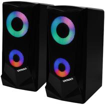 Speaker Satellite AS-689U Gaming 2 de 3 Watts RMS com USB e Mini Jack 3.5 MM - Preto