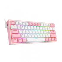 Teclado Redragon K616-RGB Fizz Pro BT/Wifi Whi/Pin