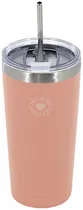 Copo Térmico Con Canudo Trendy 18484 600ML - Rosa