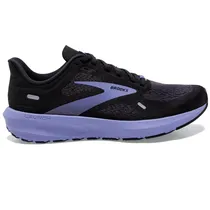 Tênis Brooks Feminino Launch 9 7 Preto/Roxo - 1203731B060