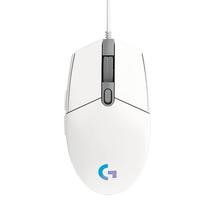 Mouse Logitech G203 Lightsync RGB Gamer USB - Branco