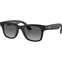 Óculos de Sol Ray-Ban Meta RW4006 Wayfarer - Matte Black/Polar Gradient Graphite