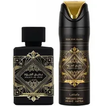 Kit Perfume Lattafa Badee Al Oud For Glory 100ML + Deo 200ML Masculino
