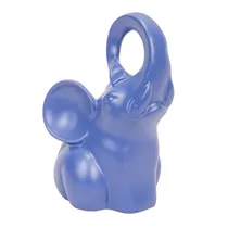 Estátua de Elefante Decorativa Resina 19 CM Azul