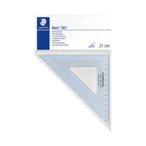 Regla Escuadra Staedtler Mars 567 21-45 21 CM Azul Transparente