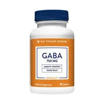 Gaba 750MG The Vitamin Shoppe 90 Tablets