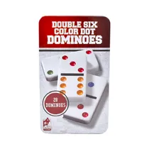 Juego de Mesa Milan DM-45101 Dominó Double Six Color Dot