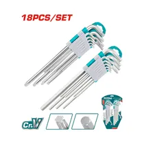Kit de Llave Allen Hexagonal/Torx Total THT106KT0181 18 Piezas