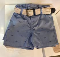 Chicco Fashion Short Masculino Con Cinto Tela +9M Azul