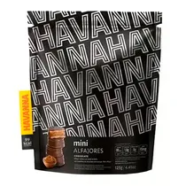 Mini Alfajor Havanna Preto com Recheio de Doce de Leite Pacote 125G